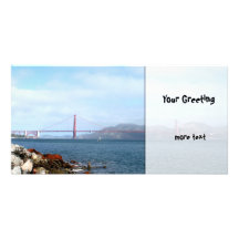 Golden Gate Customized Photo Card