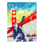 Golden Gate Guitarist Poster posters