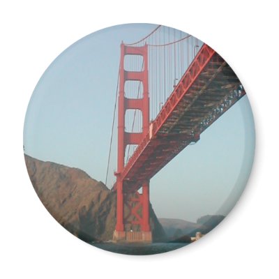Golden Gate Fridge Magnet by pjmunro
