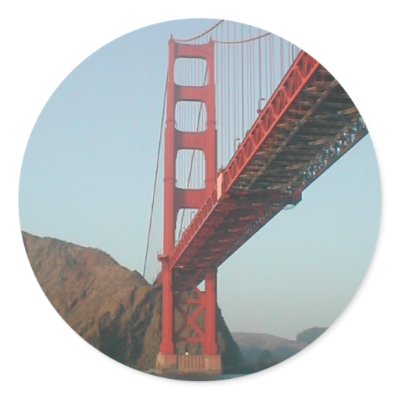 Golden Gate Sticker by pjmunro
