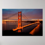 Golden Gate Sunrise Poster