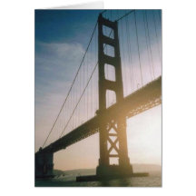 Golden Gate Sunset Greeting Card