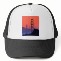 Golden Gate Sunset Mesh Hats