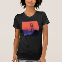 Golden Gate Sunset Tee Shirts