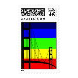 Golden Gay - Golden Gate Postage Stamp