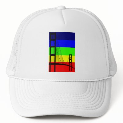 Golden Gay Trucker Hat by lonvig