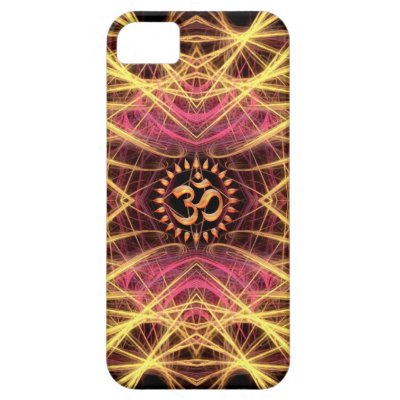 Golden Geometry Threads Aum Custom iPhone 5 Cases