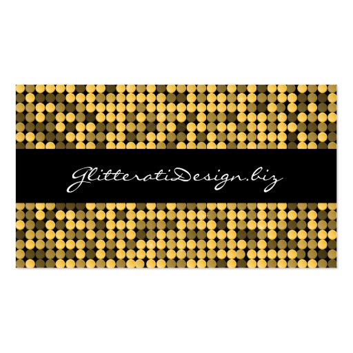 Golden Glam Business Card (front side)