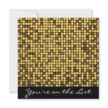 Golden Glam Invitation