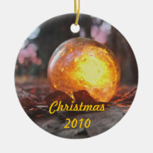 Golden Glass Float Ornaments