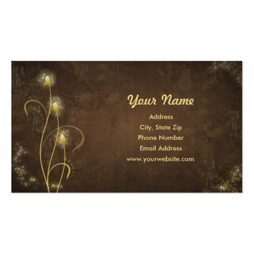 Golden Glow Business Card (front side)