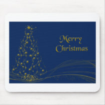 Golden Glow Christmas Tree mousepads by NotionsbyNique Golden Glow Christmas Tree mousepads