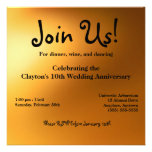 Golden Glow Invitation 5.25"