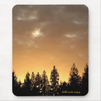 Golden Glow Sky mousepads