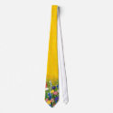 Golden Glow Wildflower Art Tie