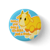 Golden Goat Button