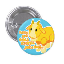 Golden Goat Button