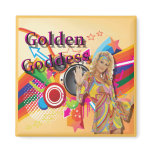 Golden Goddess Oldies Show Magnet