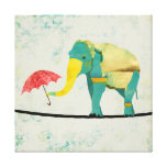 Golden Graceful Elephant Art Canvas Gallery Wrap Canvas