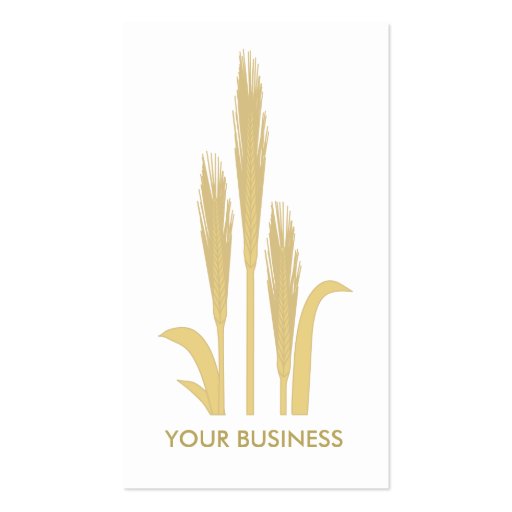 Golden Grains of Wheat Business Card (front side)