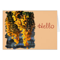 Golden Grapes in the Afternoon Greeting Card