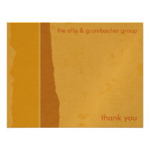 Golden Grunge Thank You invitations