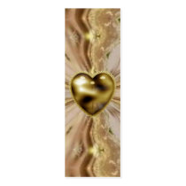 Golden Heart Burst Bookmarker business cards by MzLisaMichelle Golden Heart Burst Bookmarker business cards
