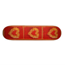 Golden Heart Custom Skate Board