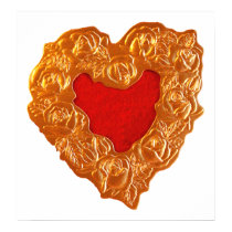 Golden Heart on white posters