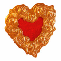 Golden Heart photo sculptures by Leenasart Golden Heart photo sculptures