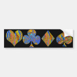 Golden Heart  - Poker Champion 2 Bumper Stickers