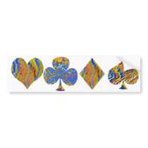 Golden Heart  - Poker Champion bumper stickers