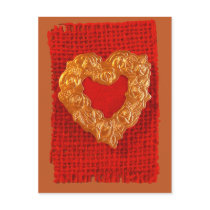 Golden Heart postcards