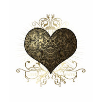 Golden Heart t-shirts by giskard Golden Heart t-shirts