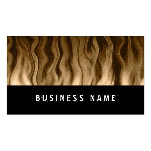 golden heat ~ bc business card templates (front side)