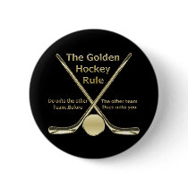 Golden Hockey Rule Button by Hockey_crazee Golden Hockey Rule Button