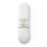 Golden Hockey Rule Skateboard