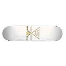 Golden Hockey Rule Skateboard