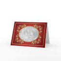 Golden Holly Photo Card