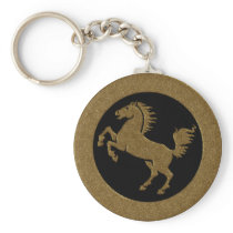 GOLDEN HORSE KEYCHAINS