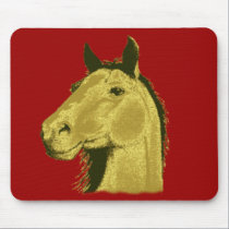 Golden Horse Mousepad mousepads