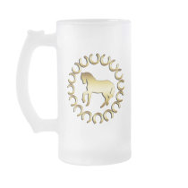 GOLDEN HORSE COFFEE MUG