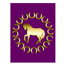 GOLDEN HORSE POST CARDS