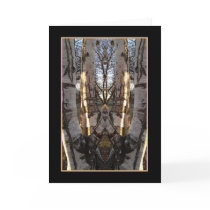 Golden Hour Birch Tree Card