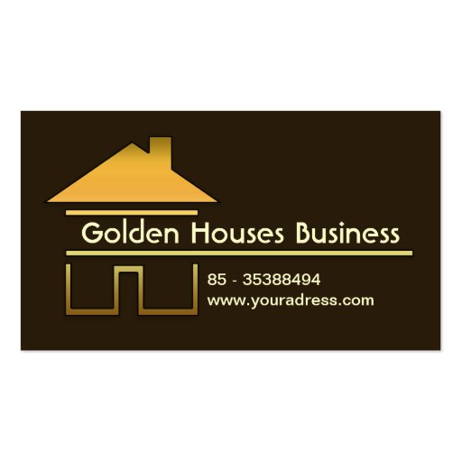 golden houses business card (front side)