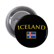 Golden Iceland Button