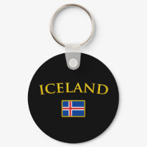 Golden Iceland keychains