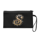 Golden Initial ''S'' Wristlet
