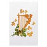 GOLDEN IRISH HARP stationery