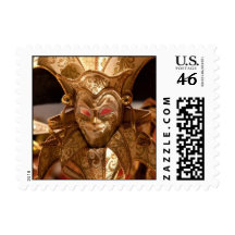 Golden Jester Mask Stamp